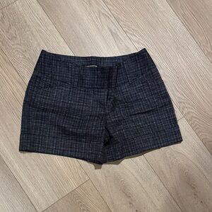 Women's Black Plaid Shorts